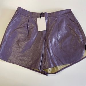 Faux Leather Shorts